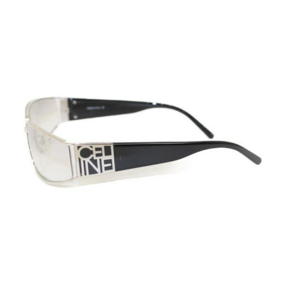 Celine Rectangular Silver Black Sunglasses - image 3